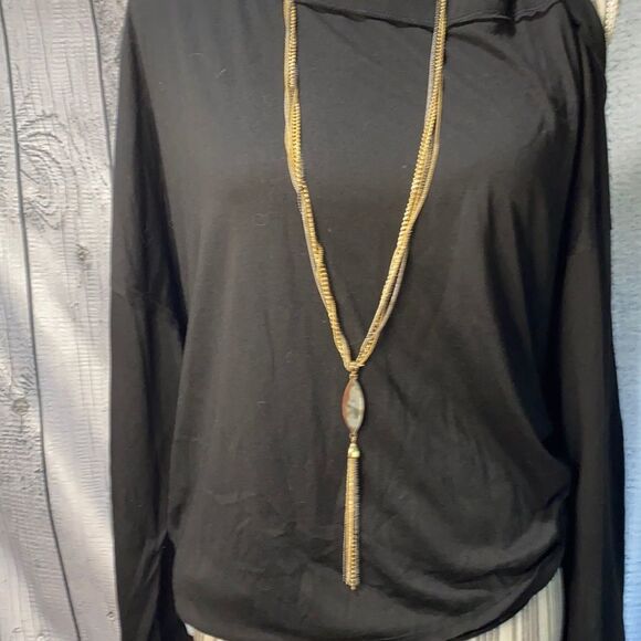 - Signed Nicole Miller Multi layered Tassel Necklace - Picture 3 of 9